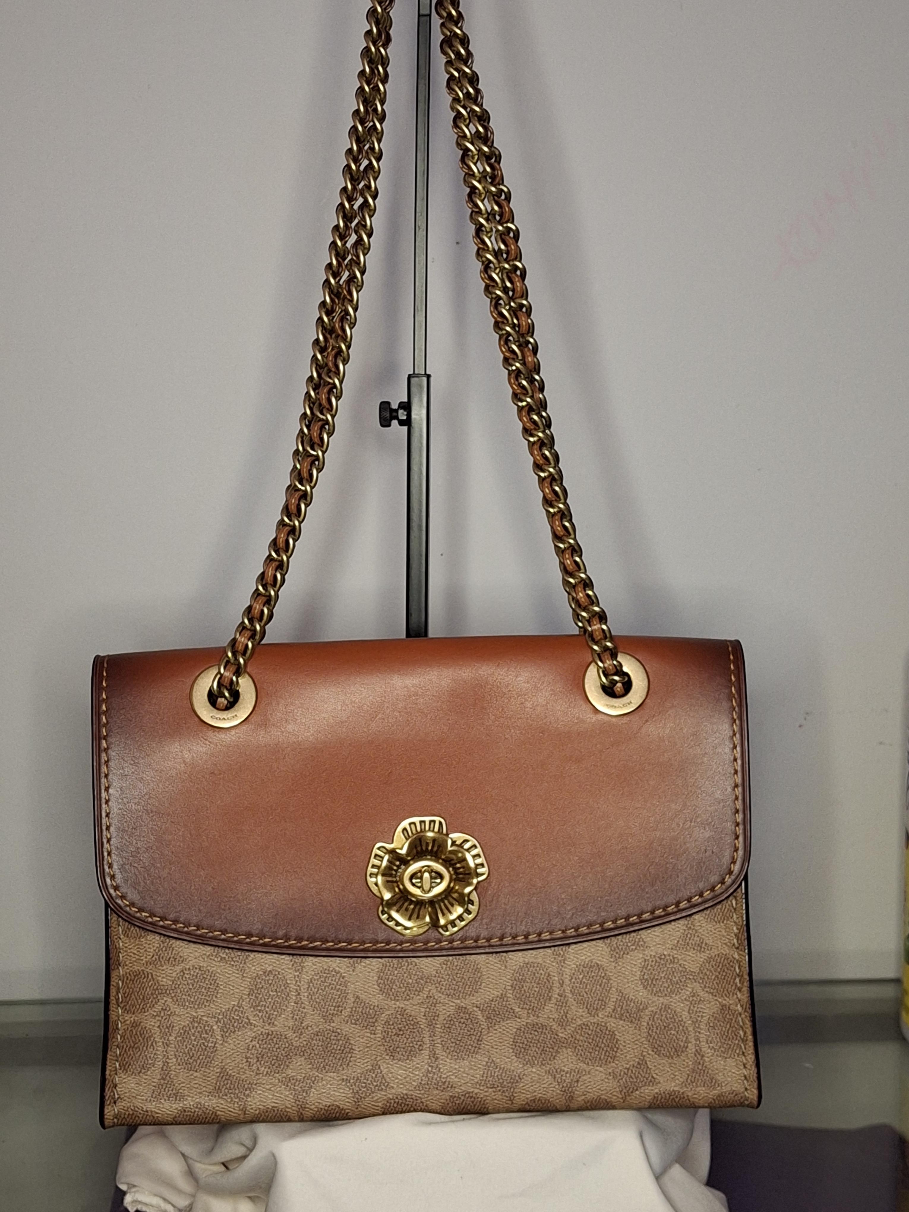 Coach Parker Colorblock Convertable Shoulder Bag